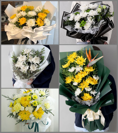 贵州铜仁市万山区黄道乡龙江村白事花束代送